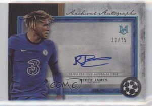 2020 Topps Museum Collection UCL Archival Sapphire /75 Reece James #AA-RJ Auto