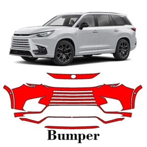 Front bumper PreCut PPF Paint Protection Film For Lexus TX F-Sport 2024-2025 - Picture 1 of 6