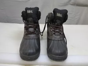 Totes Waterproof Duck Boots Men's Size 9 Leather Upper - Picture 1 of 11