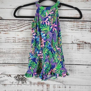 Lilly Pulitizer Toddler 1 Piece Outfit 2-3 Girls Sleeveless Multicolor Pockets - Picture 1 of 7