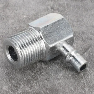 Intake Manifold Vacuum Fitting 90° 3/8NPT-1/4 Hose Nipple Car Modification 4535Z - Picture 1 of 8
