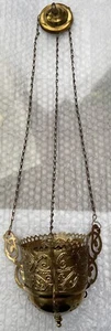 Alte russische Lampade, Ewiges Licht, Bronze, 19Jh, D 10,0 cm, 16,0x14,0x14,0cm - Bild 1 von 12
