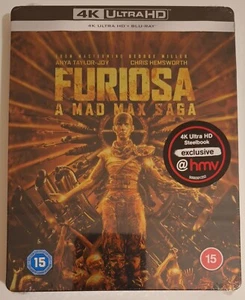 Furiosa HMV Exclusive Limited Edition 4K UHD + Blu-ray Steelbook - New & Sealed - Picture 1 of 6
