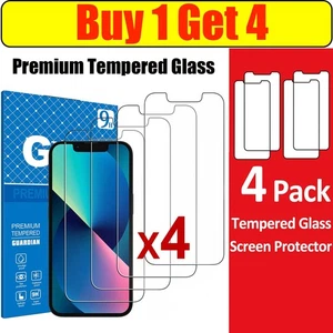 Hartglas BILDSCHIRMSCHUTZFOLIE iPhone 14 13 12 11 PRO MAX, X, XR XS VOLLSTÄNDIGE ABDECKUNG. - Bild 1 von 8