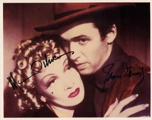 Marlene Dietrich und James Stewart signiert selten Original Vintage Foto POP COA - Bild 1 von 1