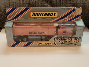 Vintage 1983 Matchbox Superfast "Convoy" series Pink Ready Mix Semi NIB - Picture 1 of 6