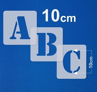 ABC Schablonen Buchstaben groß 10cm hoch • Set Nr.05 - Bild 1 von 4