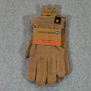 Dockers Echt Wildleder Leder Sherpa gefüttert hellbraun Herren XL Winter Handschuhe Neu mit Etikett - Bild 1 von 13