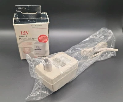 Radio Shack 500 mA 12 V AC a DC adaptador cat # 273-1773 Foto 1 de 4