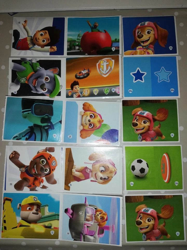 Aldi 15 Paw Patrol Sticker 2025 als Set Sammeln Hunde - Bild 1 von 1