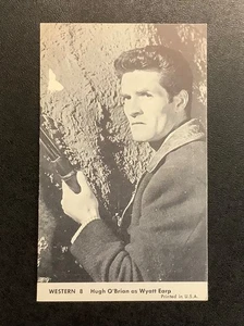 1959 Nu Card Western #8 Wyatt Earp Hugh O’Brian Arcade TV Movies Cowboys 50’s - Bild 1 von 2