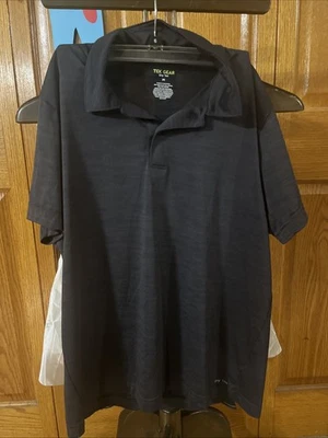 Tek Gear Men’s Polo Short Dark Grey Size M Short Sleeve Shirt - Image 1 of 2
