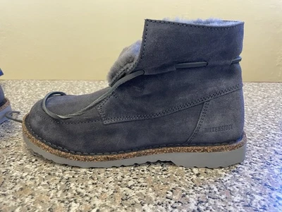 NUEVAS Botas Birkenstock Bakki Grafito Para Mujer Talla 8 49 EU Para Hombre Talla 6 Nuevas en Caja Foto 1 de 4