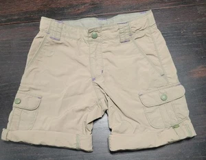 REI Girls Nylon Adjustable Hiking Shorts Size 8 Olive Green - Picture 1 of 4