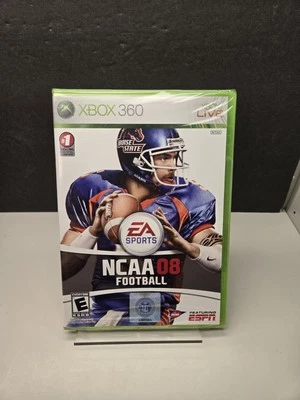 NCAA Football 08 (Microsoft Xbox 360, 2007) New Sealed - Image 1 of 4