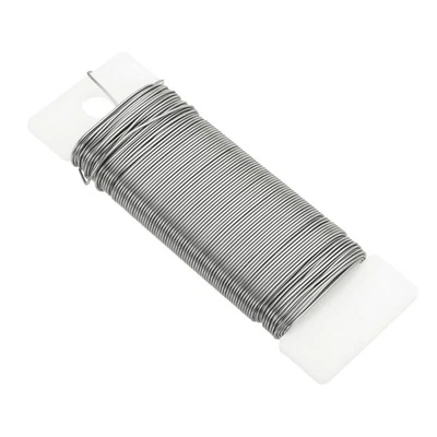 金属花卉线 0.7 毫米柔性桨线银色 38 码/115 英尺 — 第 1/4 张图片