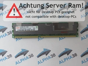 Hynix 4 GB DDR3-1066 PC3-8500R (DDR3-1066) HMT151R7AFP4C-G7 CL7 15 V Server Ram - Foto 1 di 1