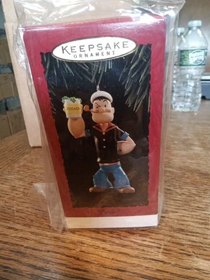 Hallmark 1994 Popeye El marinero con espinacas recuerdo adorno de Navidad  Foto 1 de 3