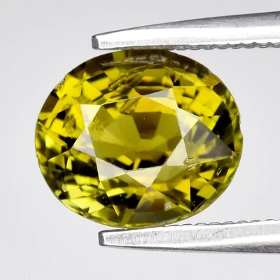 💎 Turmalina verde natural ovalada de 1,58 quilates 7,5 x 6,5 mm - sin calefacción, piedras preciosas de África Foto 1 de 4