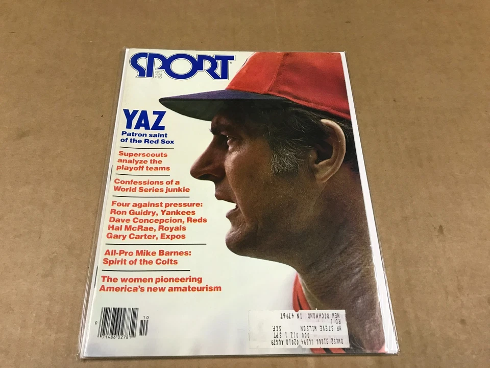 Vintage Sport Magazine - "Yaz: Patron Saint Of The Red Sox"- October 1978 - Image 1 of 4