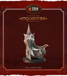 Inquisitor | Trench Crusade Crab Minis | Wargaming 3D Printed Miniature - Bild 1 von 1