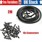 Car 2M+ Connectors Windscreen Wiper Washer Jet Tube Pipe Nozzle Pump Hose