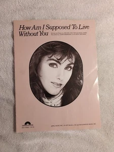 How Am I Supposed To Live Without You 1983 Sheet Music Bolton Laura Branigan - Picture 1 of 4