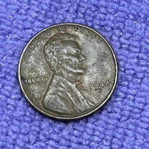 1944 S WHEAT PENNY - UNIQUE ERROR! Lamination On LIBERTY On Rim - Picture 1 of 9