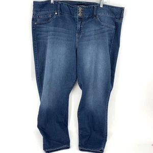 Pantalones de mezclilla Torrid 3 botones cremallera elástica talla 24R - Imagen 1 de 11