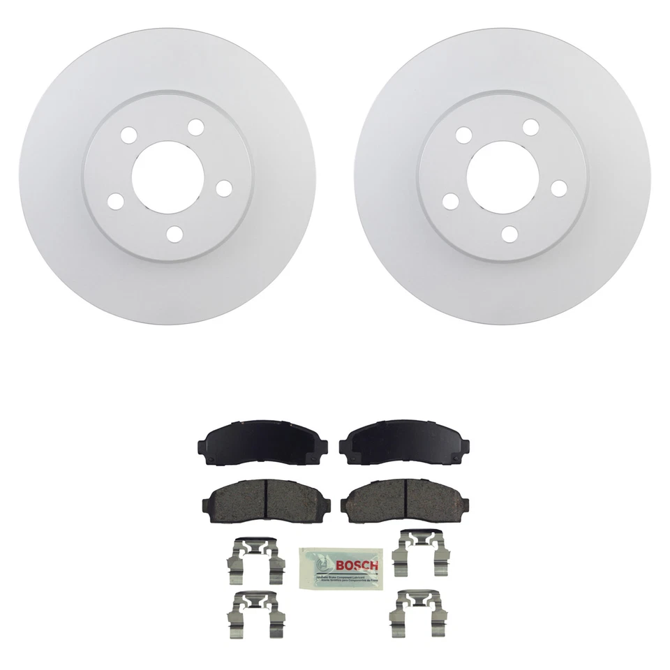 Bosch Front Rotors Blue Ceramic Disc Brake Pad Kit For Explorer Sport Ranger - Image 1 of 1