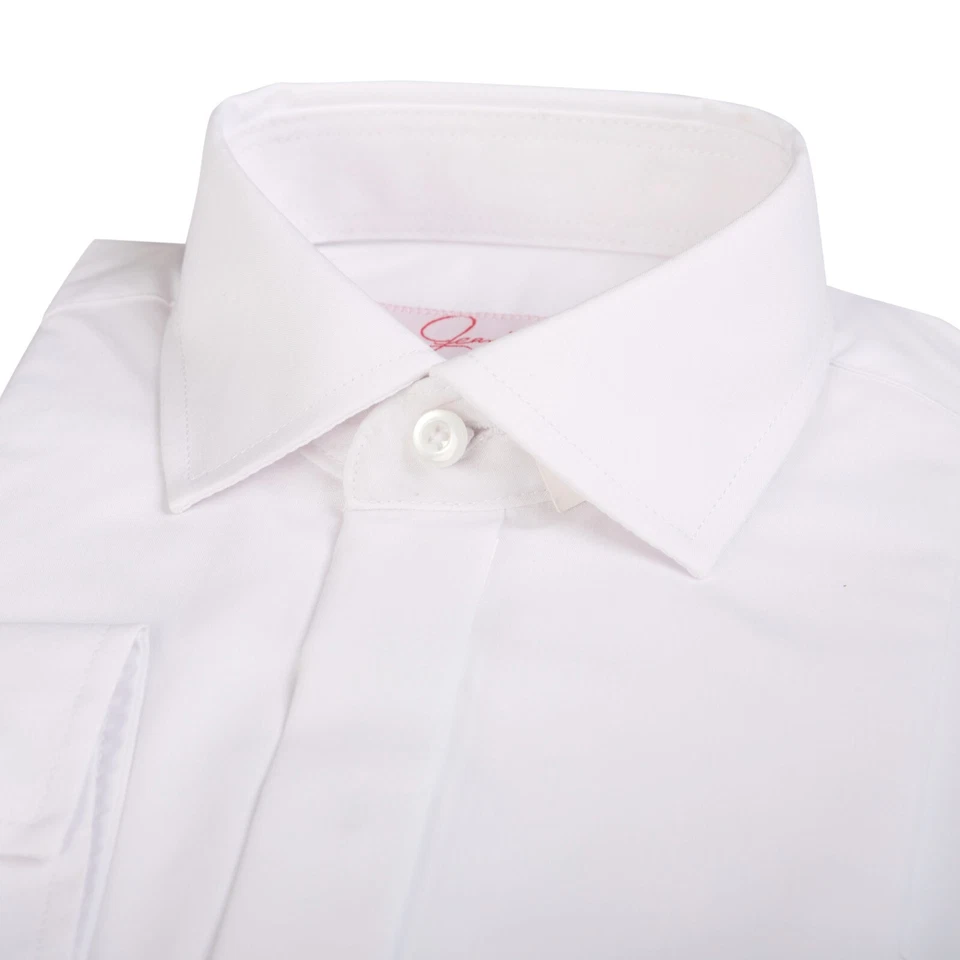 JUNGEN HOCHZEIT SHIRT WEISS NORMALER KRAGEN SEITE JUNGE SÄUGLING KLEINKIND KIND £7,50