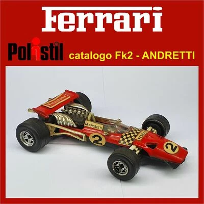 FERRARI POLISTIL catalogo FK2 SCALA 1:32 ANDRETTI SENZA SCATOLA (C088) - Immagine 1 di 4
