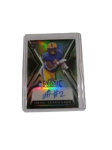 2023 Leaf Exotic Isreal Abanikanda  SN.4/8