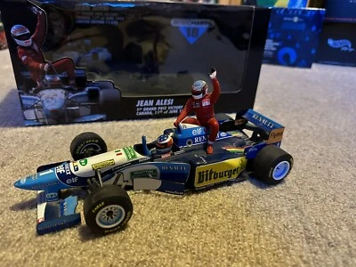 1/18 MINICHAMPS JEAN ALESI 1st WIN CANADA 1995 TAXI SCHUMACHER - Image 1 of 3