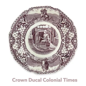 Crown Ducal England Colonial Times Saucer Plate- Mulberry 5 3/4” SP5 - Picture 1 of 2