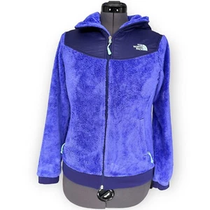 The North Face Full Zip Purple Hooded Sherpa Osito Jacket For Women Size Small - Picture 1 of 7