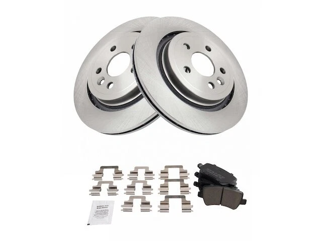 Kit de pastillas de freno trasero y rotor TRQ 81HR84J para Volvo S60 2011-2012, 2015-2018 Foto 1 de 1