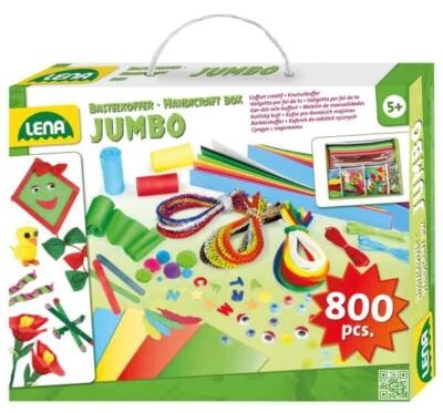 LENA Bastelkoffer Jumbo 800 Teile ab 5 Jahre - Bild 1 von 2