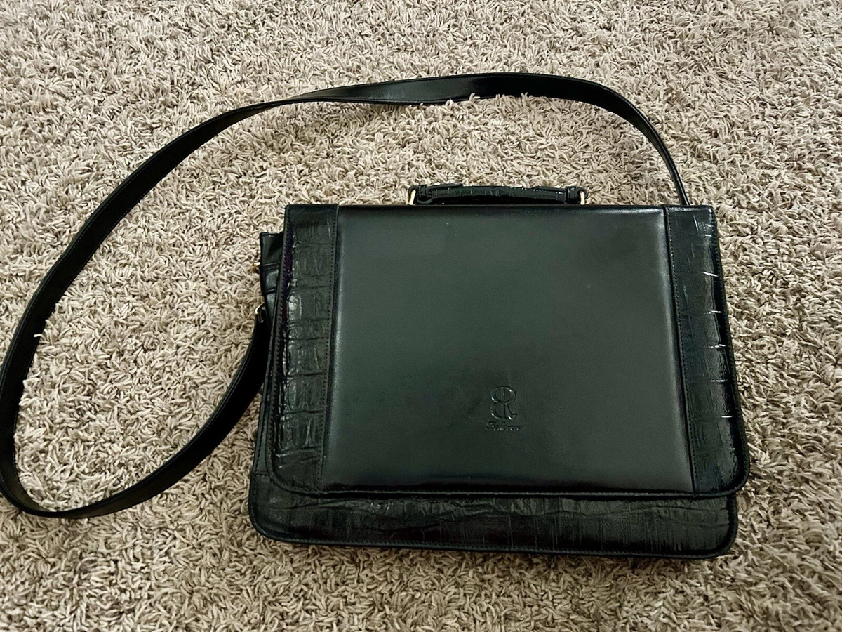 HARE & ROSE Vegan Leather Satchel Handbag – Recycled Water-Based Saffiano Purse With Adjustable Strap, Multiple Pockets (Bare Sand/Kiera Black) - View #13