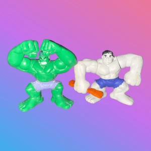 "Figuras 2006 Super Hero Squad Hulk y Gray Hulk 2,5"" B2" - Imagen 1 de 7