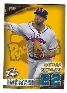 2021 Midland Rockhounds Bryce Conley Oakland A's