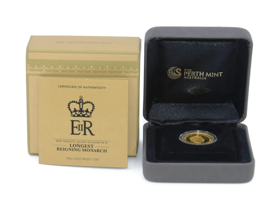 2015 Perth Mint Longest Reigning Monarch 1/4 OZ Gold Proof Coin - Image 1 of 1