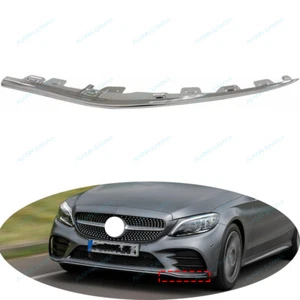 Left Front Bumper Molding Trim For Mercedes Benz W205 C C180 C200 C300 2019-2021 - Picture 1 of 4