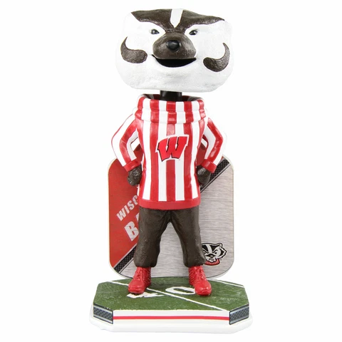 Bucky Badger Wisconsin Badgers College Name and Number Bobblehead NCAA Cover