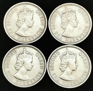 ** Malaya 1961 10 Cents total 4 coins - XF - Picture 1 of 10