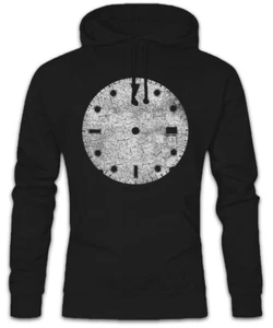 Clock-Face II Hoodie Kapuzenpullover Ingenieur Mechaniker Zahnrad Uhr - Picture 1 of 1