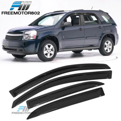 Se adapta a 05-09 Chevy Equinox 06-09 Pontiac Torrent Ventana Viseras Acrílico Juego de 4 piezas Foto 1 de 4