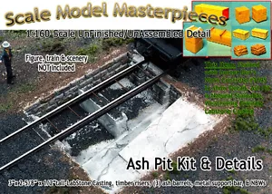 Kit de pozo de ceniza y detalles modelo a escala de máquina/casa redonda obras maestras N *NUEVO* - Imagen 1 de 12
