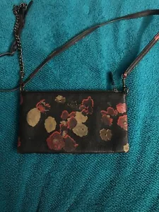 COACH Kylie Saffiano Leather Style 52543 Floral Print, clutch/crossbody in EUC - Picture 1 of 3