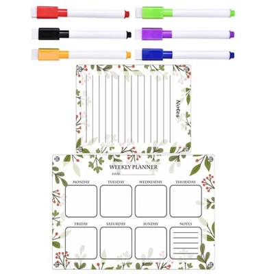  Magnetic Note Board Planner Weekly Whiteboard for Wall Decorative - Image 1 of 4
